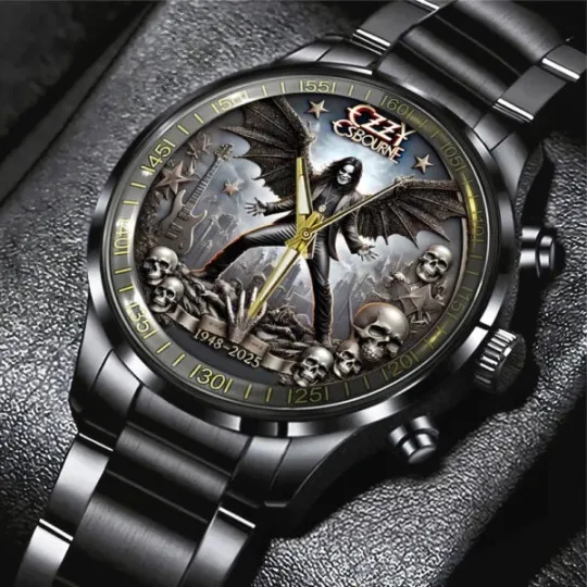 Discover 0z zy Os bou rne Black Stainless Steel Watch