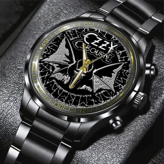 Discover 0z zy Os bou rne Black Stainless Steel Watch