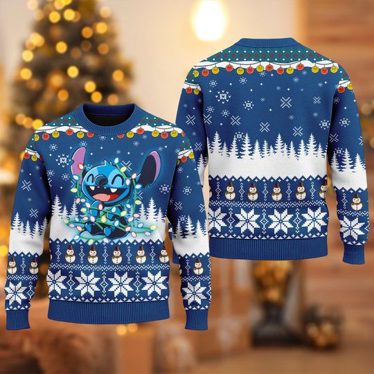 Discover Disney Stitchmas Ugly Christmas Sweater, Stitch Xmas Sweatshirt, Disney Christmas Gift For Men Women Kid, Stitch Christmas Gift