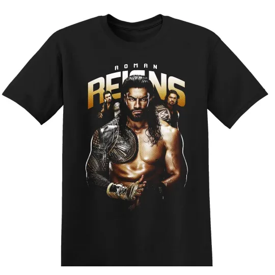 Roman Reigns Wrestling Wrestling Entertainment Black T-Shirt 2025