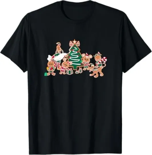 Discover Disney Mickey & Pals Gingerbread Cookies And Christmas Tree T-Shirt