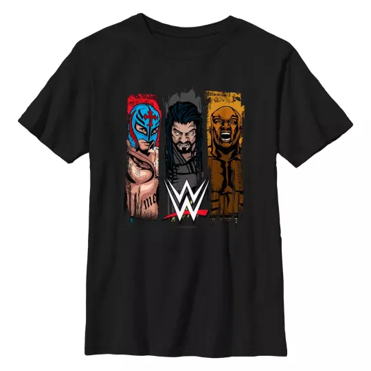Wrestling Entertainment Rey Mysterio Roman Reigns And Bobby Lashley T-Shirt