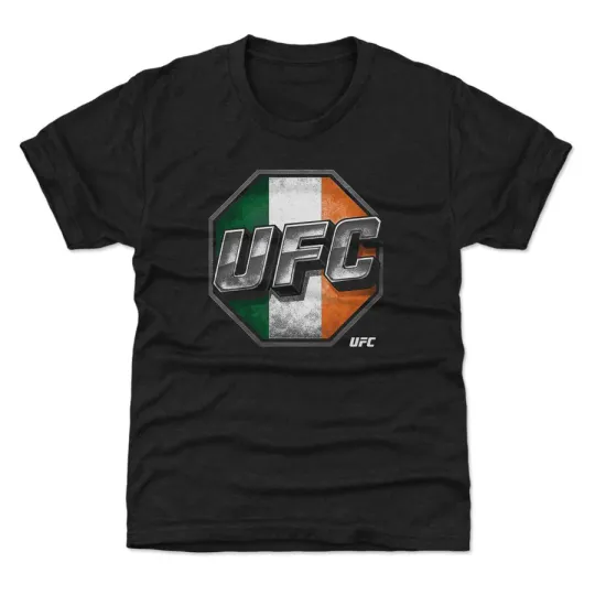 Discover UFC Bold Ireland Flag Black T-Shirt