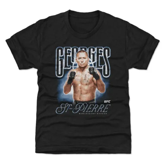 Discover UFC Georges St-Pierre Pose Black T-Shirt