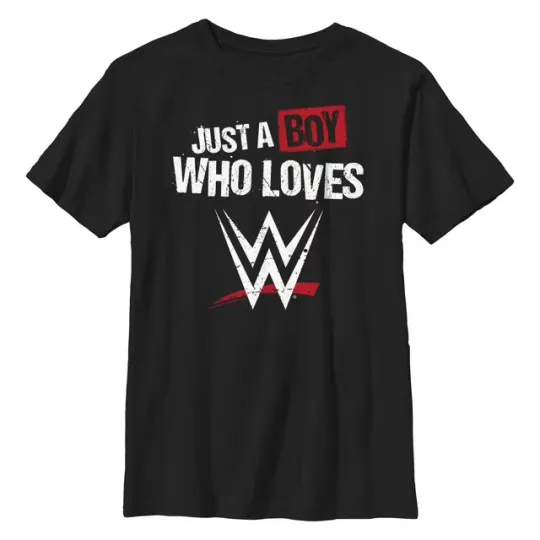 Discover Wrestling Entertainment Boy Who Loves Wrestling Distressed Graphic T-Shirt 2025