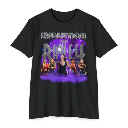 Discover Wrestling Entertainment Rhea Ripley Black T-Shirt , Evolution Of Mami