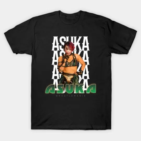 Discover Wrestling Entertainment Wrestle Star Asuka Black T-Shirt