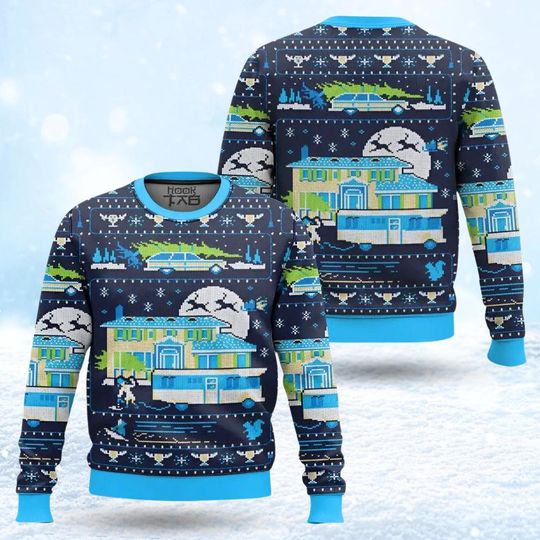 National Lampoon's Ugly Christmas Sweater, Christmas Movie Sweater, Clark Griswold Xmas Sweatshirt, Holiday Jumper, Winter Festival Gift