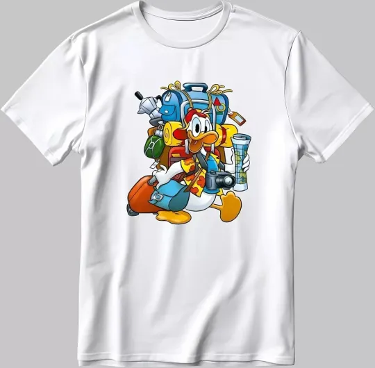 Discover Donald Duck Holiday Short Sleeve White T-shirt