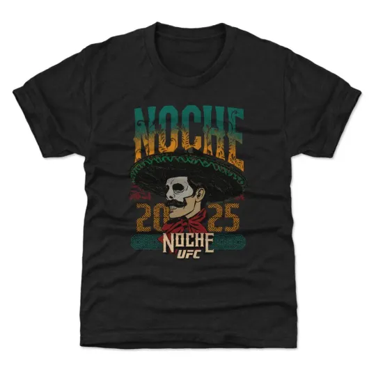 Discover UFC Noche 2025 Mariachi Black T-Shirt