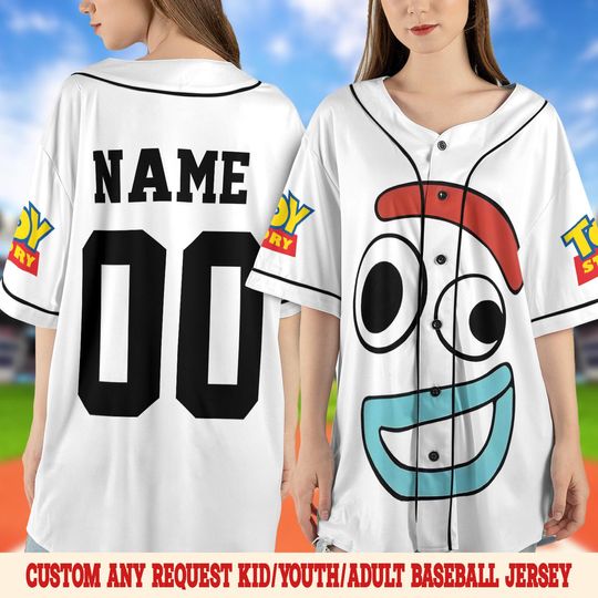 Discover Forky Halloween Costume Baseball Jersey