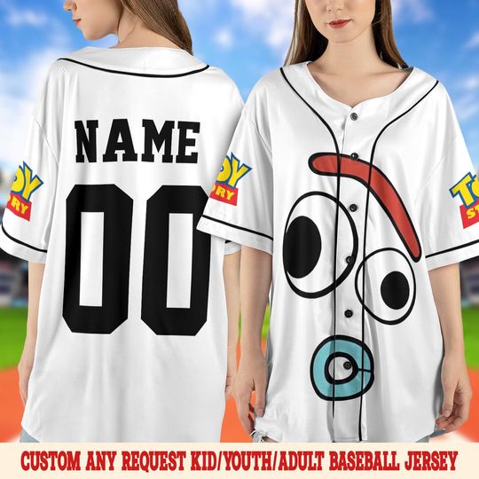 Discover Forky Halloween Costume Baseball Jersey