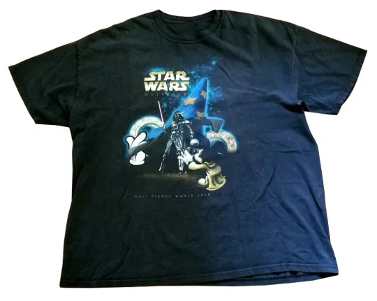 Discover Star Wars Weekends 2008 Darth Vader Mickey Mouse T-Shirt