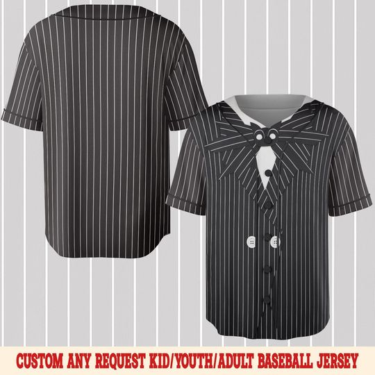 Discover Jack Skellington Costume Jersey, The Nightmare Before Christmas Cosplay Jersey Shirt