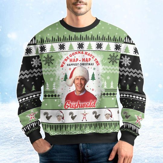 Discover Griswold Ugly Christmas Sweater, National Lampoon's Christmas Vacation Sweatshirt, Funny Xmas Movie Sweatshirt, Sweatshirt For Holiday