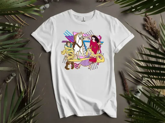 Discover Cute Disney Retro 90s Tangled T-shirt T shirt Men Women Unisex Tshirt K55