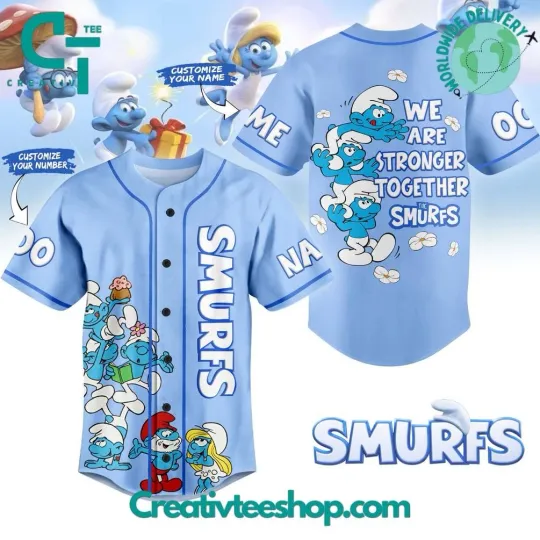 Discover The Smuurfs “Strong Together” Special Baseball Jersey