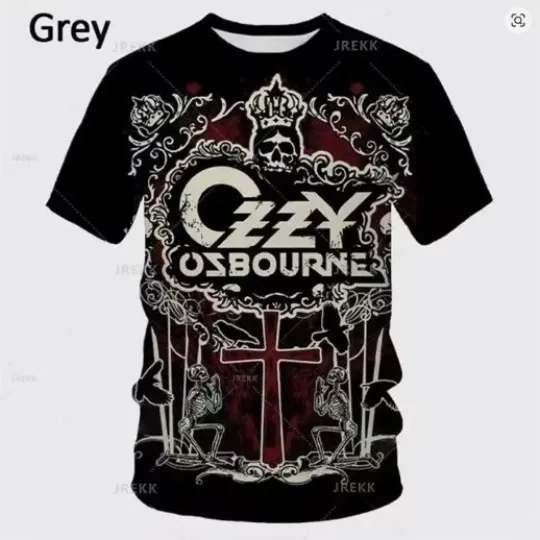 Discover Ozzy Osbourne Black Unisex 3D Printed T-Shirt