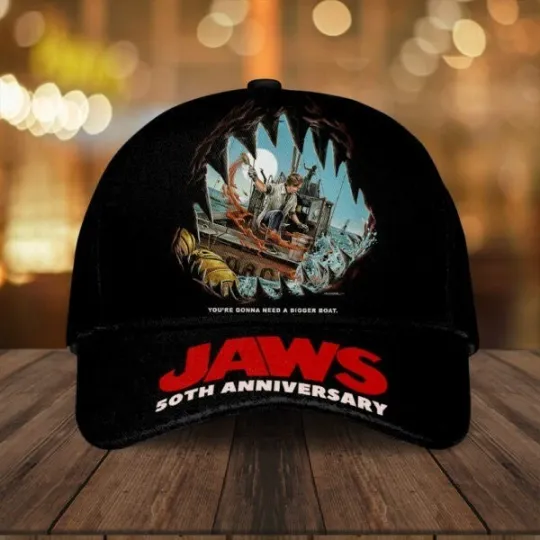 Discover Jaws Classic Cap 50 Years Anniversary