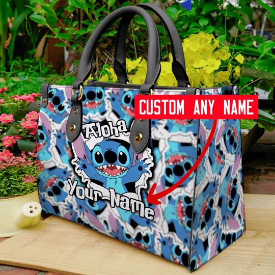 Stitch Aloha Personalized Women 3D Small Handbag | Stitch Cartoon Top Handler Handbag