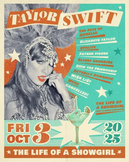 Discover TS12 Life Of A Showgirl Vertical Poster