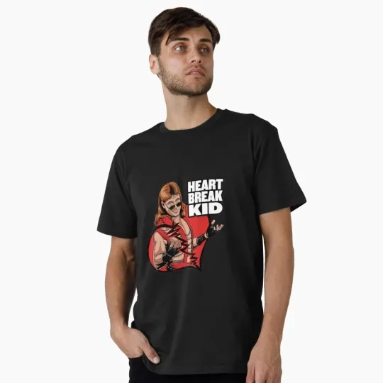Discover Wrestling Entertainment Shawn Michaels Heart Black T-Shirt