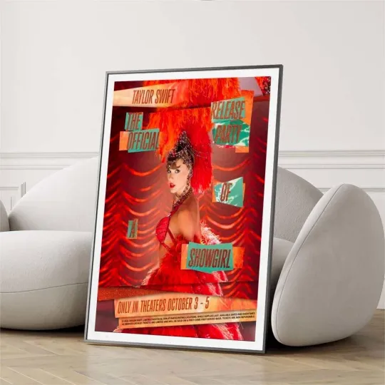 Discover Taylorr Swifts Release Party Poster - Showgirl Vertical Poster, Home & Living