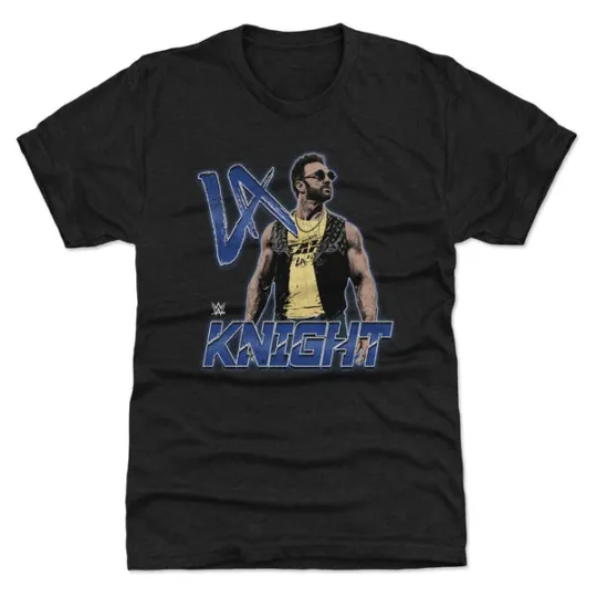 Discover Wrestling Entertainment LA Knight Pose Black T-Shirt