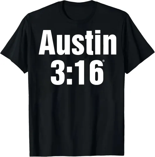 Discover Wrestling Entertainment Austin 3:16 Black T-Shirt