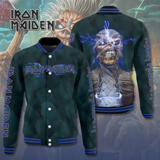 Discover IIron Maiden Band Varsity Jacket Tour 2025 Baseball Jacket size