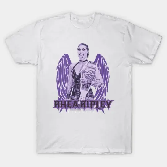 Discover Wrestlemania Rhea Ripley Wrestling Entertainment White T-Shirt