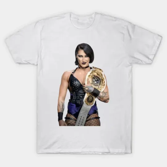 Discover Wrestling Entertainment Rhea Ripley Sinis White T-Shirt 2025