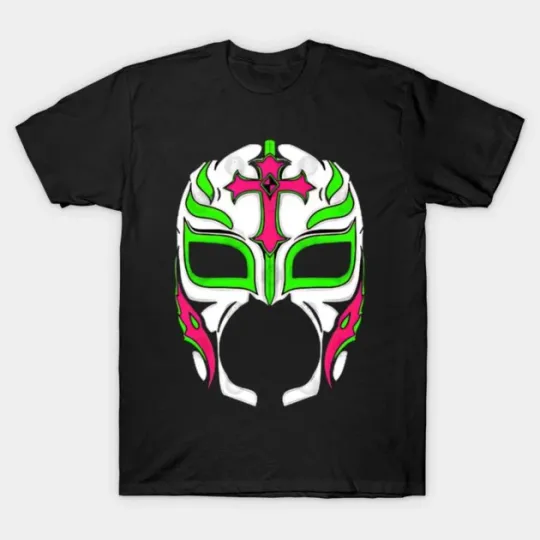 Wrestling Entertainment Rey Mysterio Farewall Tour Mask Black T-Shirt