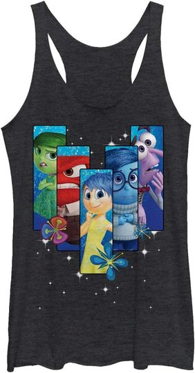 Discover Fifth Sun Pixar Inside Out Lineup Women's Racerback Tank Top