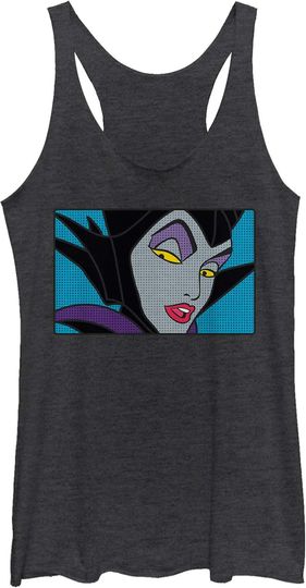 Discover Fifth Sun Disney Villains Maleficent Eyes Women's Racerback Tank Top