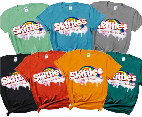 Discover Skittles  Halloween Costume T-shirt, Candy Group Family Costume T Shirt Tee, Candy Group Halloween Costumes Teachers Bff Siblings Youth