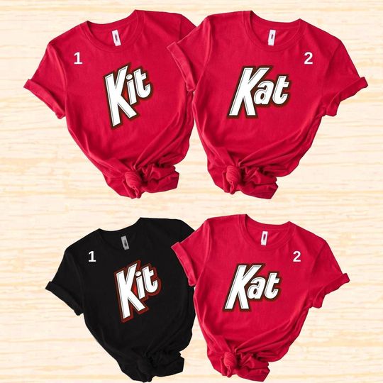 Discover Kit-Kat Halloween Shirt, Candy Costume Matching Shirt, Chocolate Bar Halloween Cosplay Shirts, Halloween Costume for Family Group T Shirt