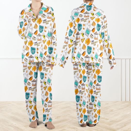 Discover Stars Hollow Fall Book Casual Pajama Set For Women, Stars Hollow Pajamas, Book lover Set, Autumn Pants, Fall Pyjamas, Autumn Festival 2025