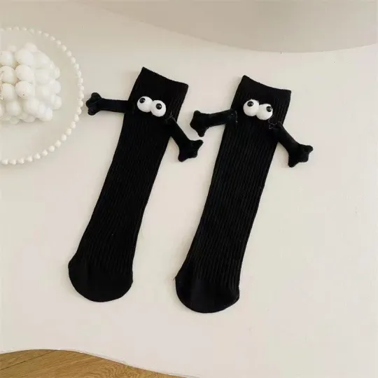 Magnetic Suction Hand Holding Socks, Mid-Length for Spring and Autumn