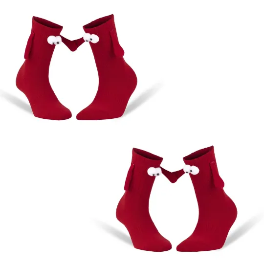Matching Magnetic Couple Socks Holding Hands Gift Valentine