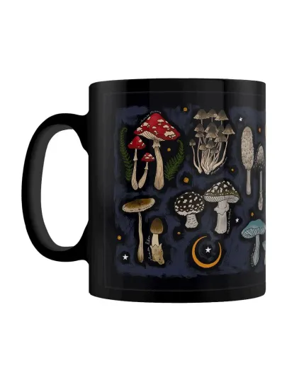 Discover The Mushroom Guide Black Mug