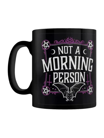 Discover Not A Morning Person Black Mug