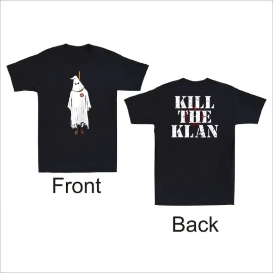 Discover Kill The Klan Funny Klan Hanging Graphic Quote Front & Back Print Men's T-Shirt