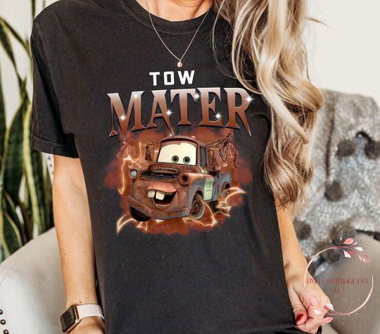Discover Retro Tow Mater Disney Cars Shirt | Vintage Pixar Tee | Comfort Colors Rust Style Shirt | Family Matching Trip Tee | Funny Disney Look