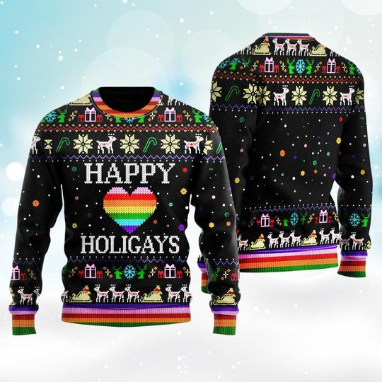 Happy Holidays Ugly Christmas Sweater