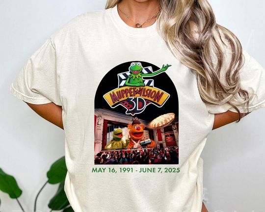 Discover Muppet Vision 3D Farewell Shirt | Retro Disney Tee | Last Day June 7 2025 | Vintage Park Souvenir | Comfort Colors