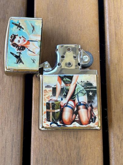 Vintage Military Flip Lighter Cover