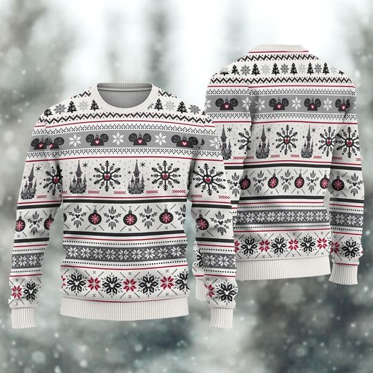 Discover Mickey Head Christmas Sweater, Disney Xmas Sweater, Magic Kingdom Shirt, Disneyland Holiday Sweater, Disneyworld Shirt, Xmas Gifts