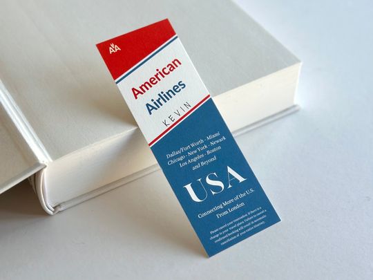 Discover Home Alone Bookmark - Kevin Airline Ticket, Movie Prop-Style Bookish Gift