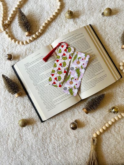 Discover Funny Character Bookmark, Holiday & Christmas Movie Double-Sided Bookmark